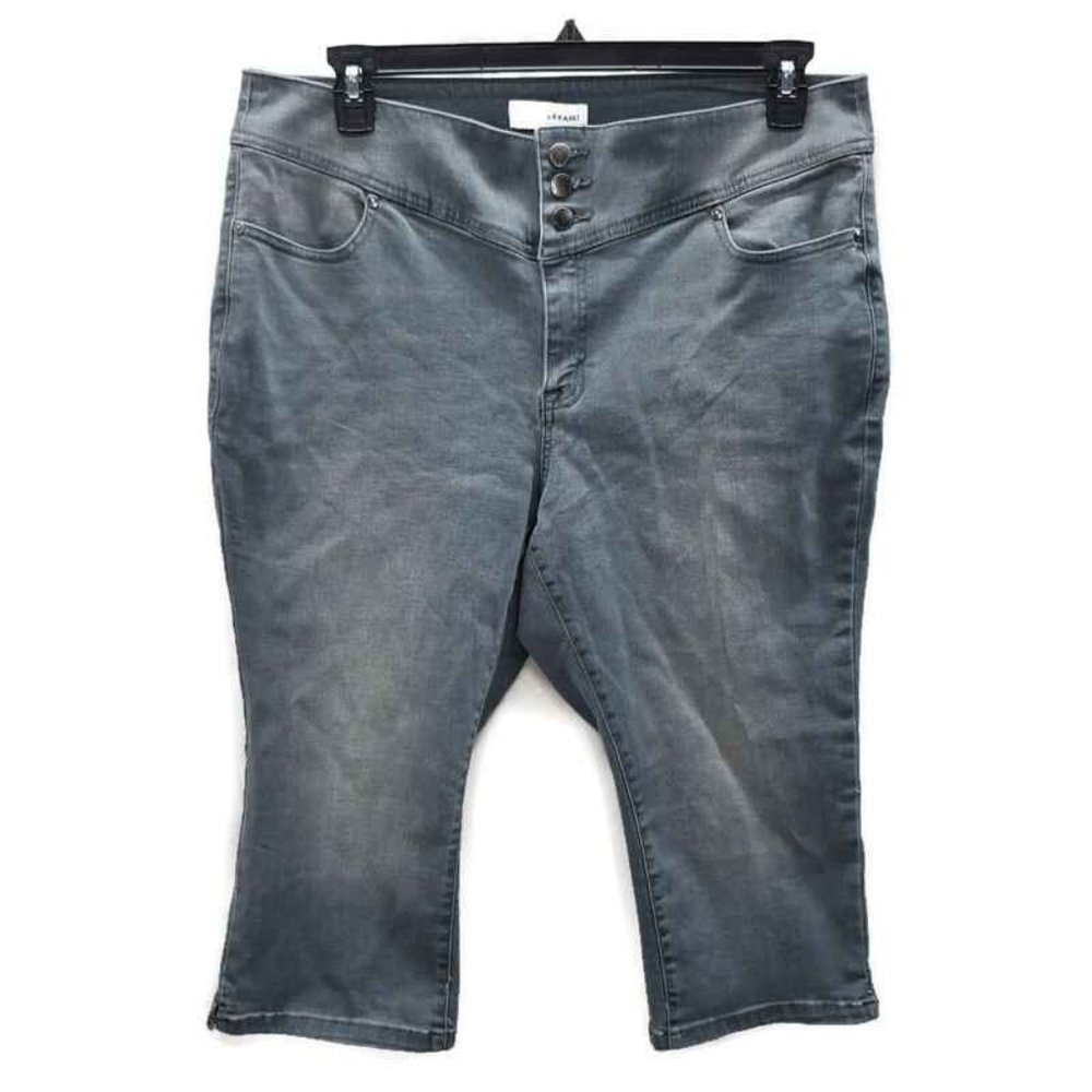 Lane bryant crop jeggings high rise